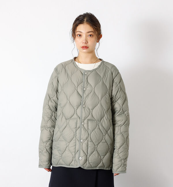 Rouge vif「【TAION / タイオン】ミリタリー クルーネック ダウンジャケット / ソフ」|ダウン|