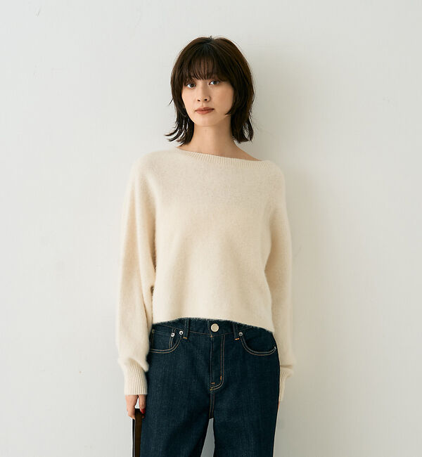 Rouge vif「フォックスウールクロップドボレロプルオーバー」|ニット・セーター|