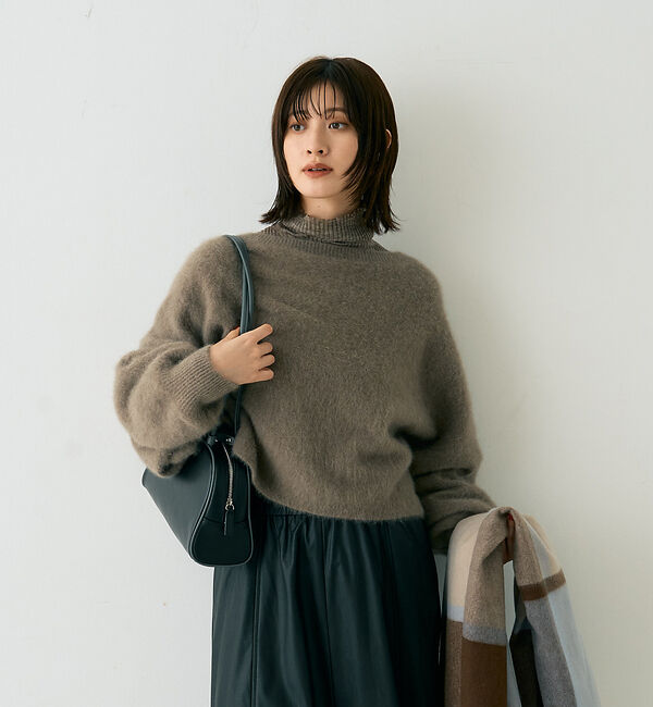 Rouge vif「フォックスウールクロップドボレロプルオーバー」|ニット・セーター|