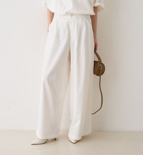 Rouge vif「ポリコットン撥水ワイドパンツ」|その他|