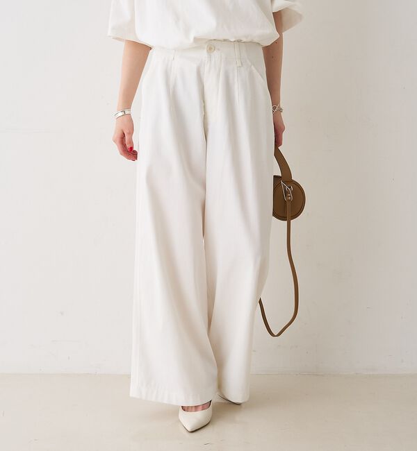 Rouge vif「ポリコットン撥水ワイドパンツ」|その他|