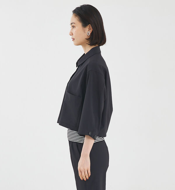 qualite「【セットアップ対応】2WAYストレッチシャツブルゾン」|ブルゾン・スタジャン|