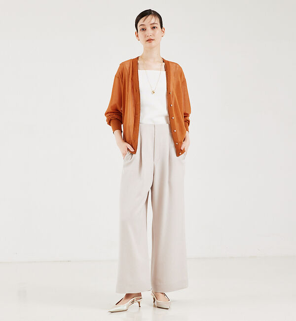 qualite「リネンライクサスペンダーパンツ」|オールインワン|