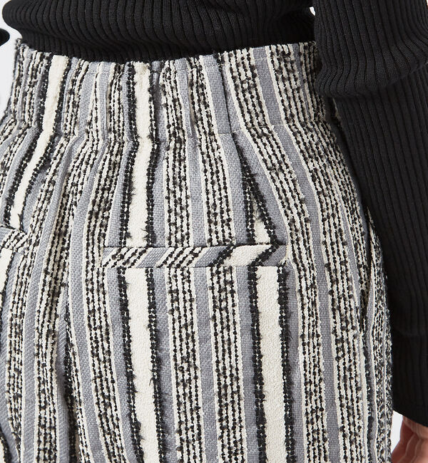 qualite「ループストライプワイドパンツ」|その他|