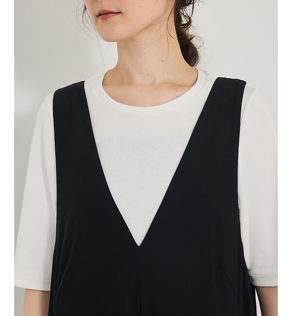 qualite「【接触冷感＆UV】クールトリコットオールインワン」|オールインワン|