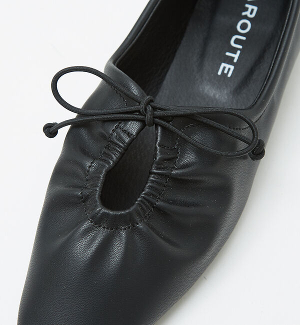 AU BANNISTER「【LAROUTE】レースアップギャザー ソフトパンプス」|その他|