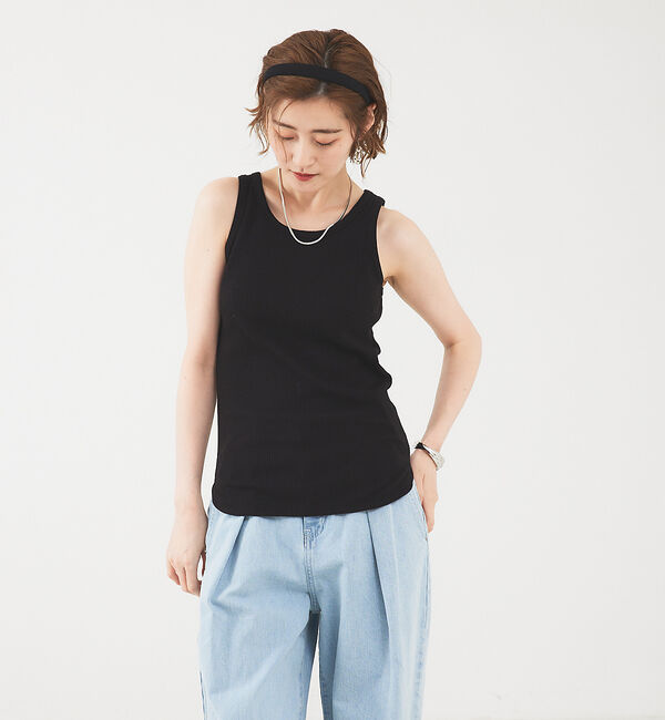 abahouse mavie「テレコタンクトップ」|キャミソール|