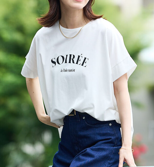 abahouse mavie「ワイドロゴT」|Tシャツ・カットソー|ホワイト系その他1