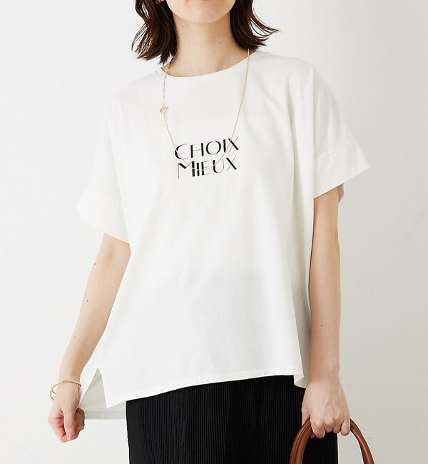 abahouse mavie「ワイドロゴT」|Tシャツ・カットソー|ホワイト系その他2