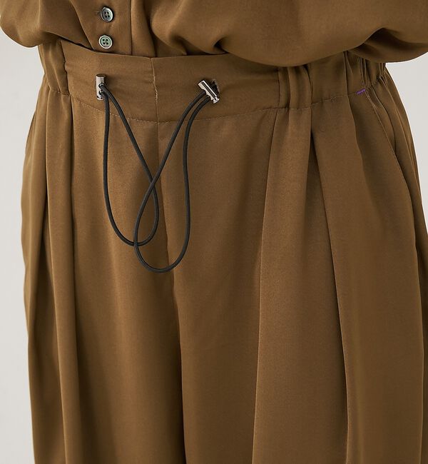 NOMINE「【セットアップ対応】ヴィンテージサテン ドロストコード パンツ【予約】」|その他|