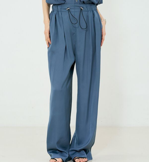 NOMINE「【セットアップ対応】ヴィンテージサテン ドロストコード パンツ【予約】」|その他|