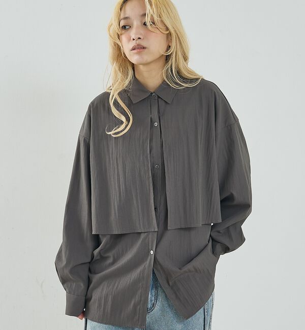 NOMINE「【ユニセックス】ロングヨーク オーバーサイズ シャツ【予約】」|シャツ・ブラウス|