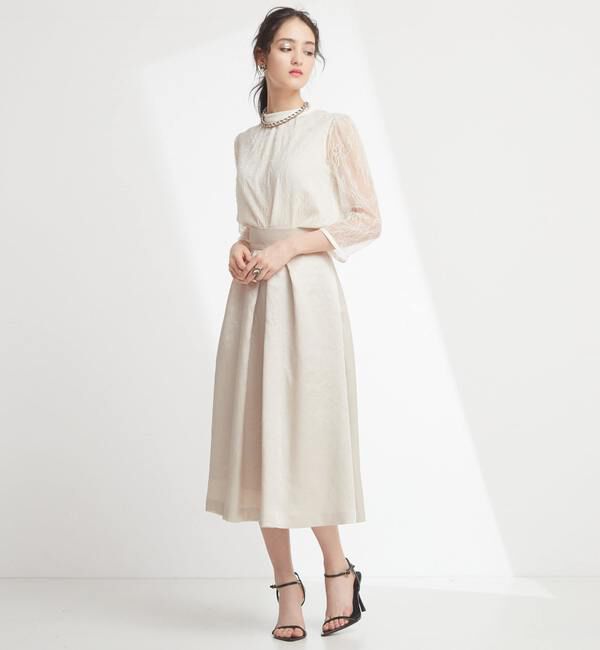 TIARA「タックフレアスカート」|スカート|