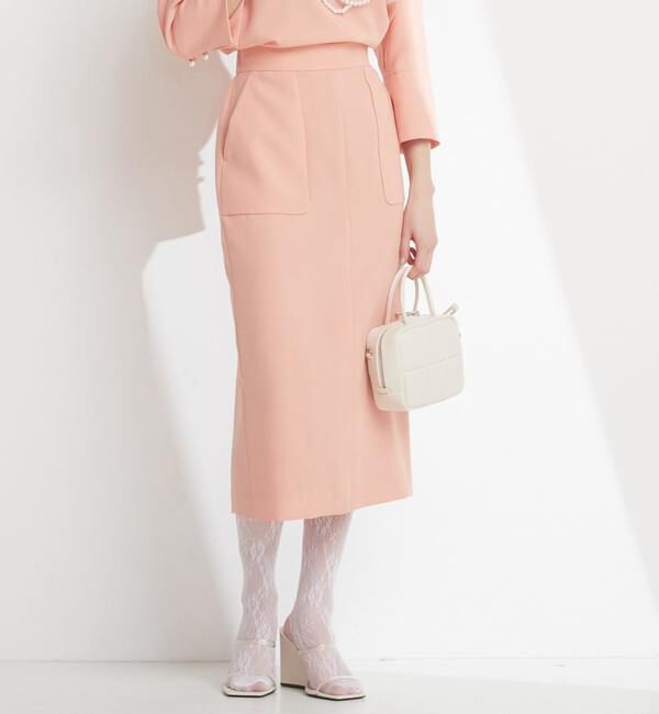 TIARA「ポケットタイトスカート」|スカート|オレンジ