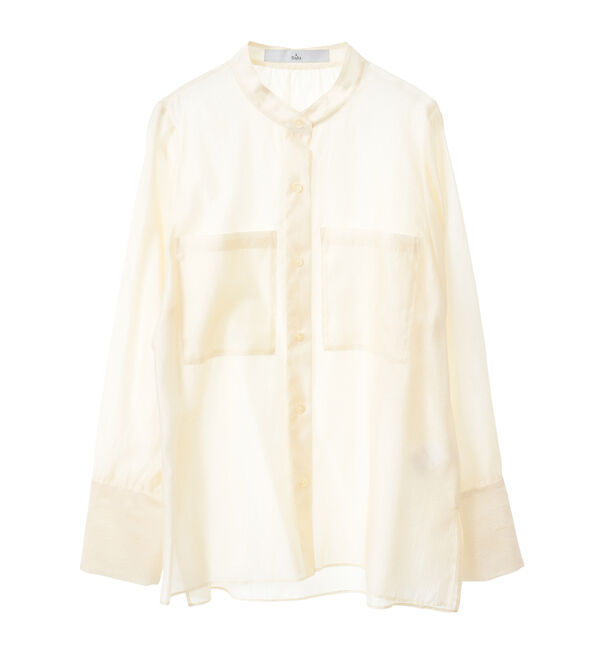 TIARA「ビッグポケットシャツブラウス」|シャツ・ブラウス|イエロー