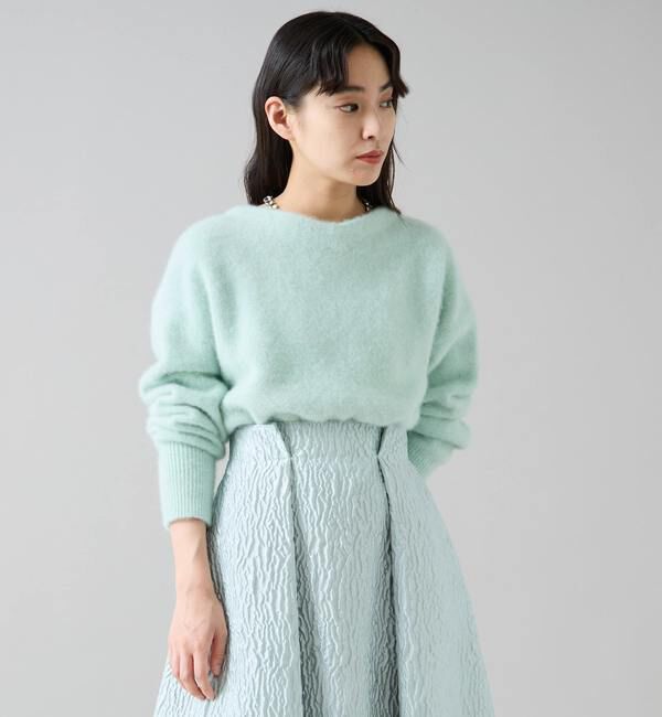 TIARA「FOXアルパカ2WAYニット」|ニット・セーター|ミント