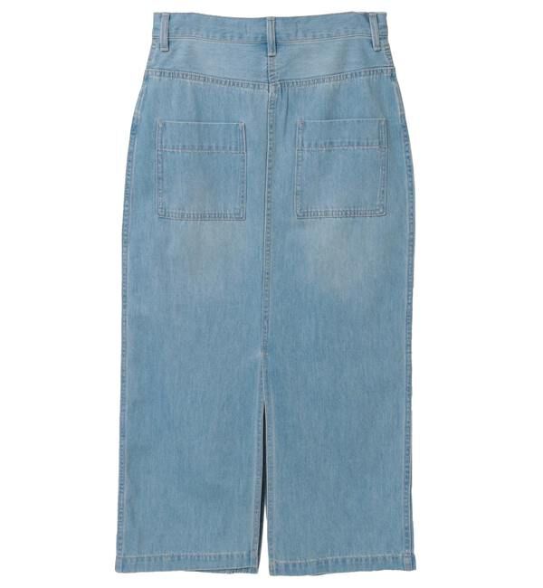 TIARA「デニムタイトマキシスカート」|スカート|