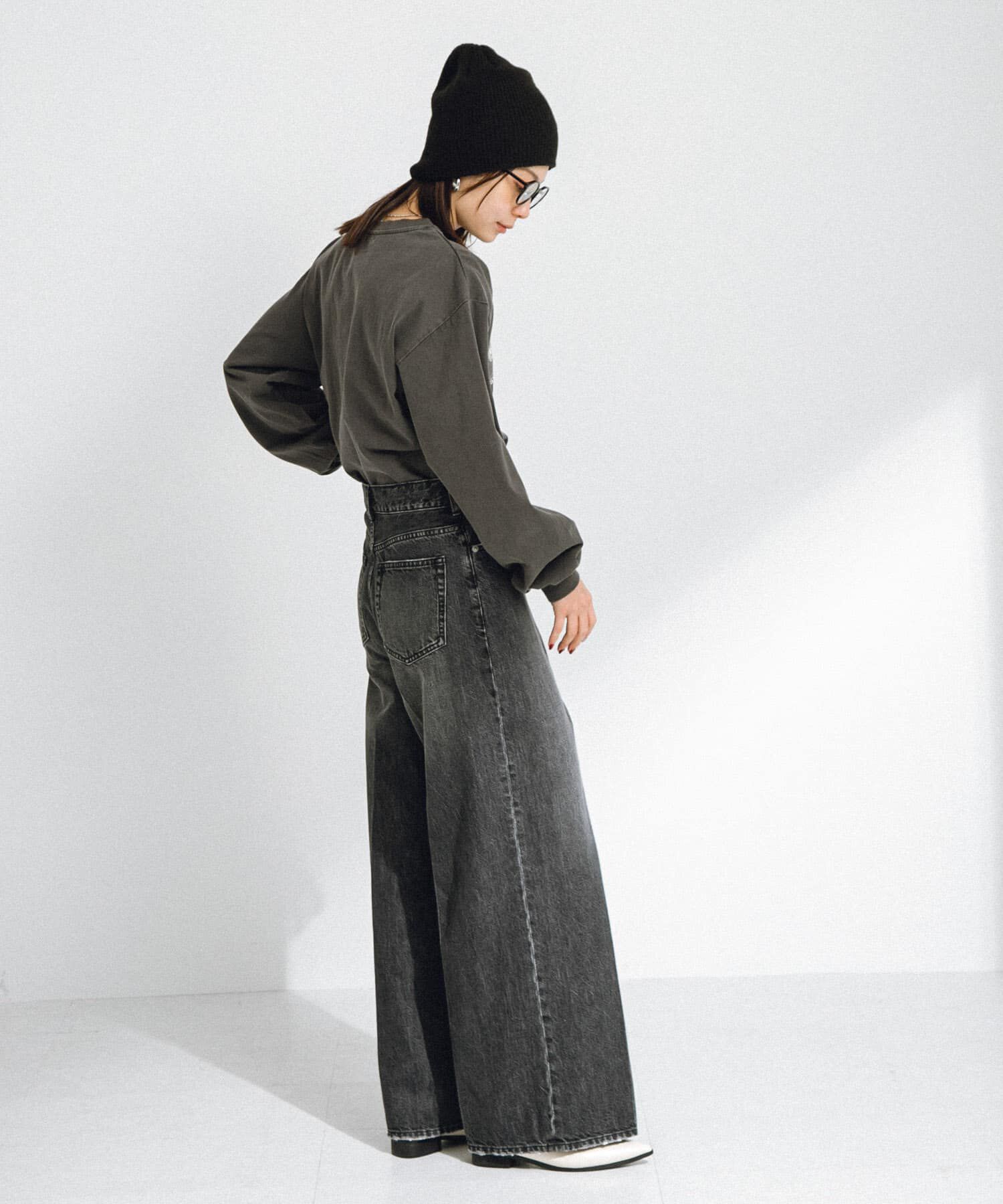 Sonny Label 「『34サイズ/低身長向けも展開』センタープレスストレートデニム」|デニム|