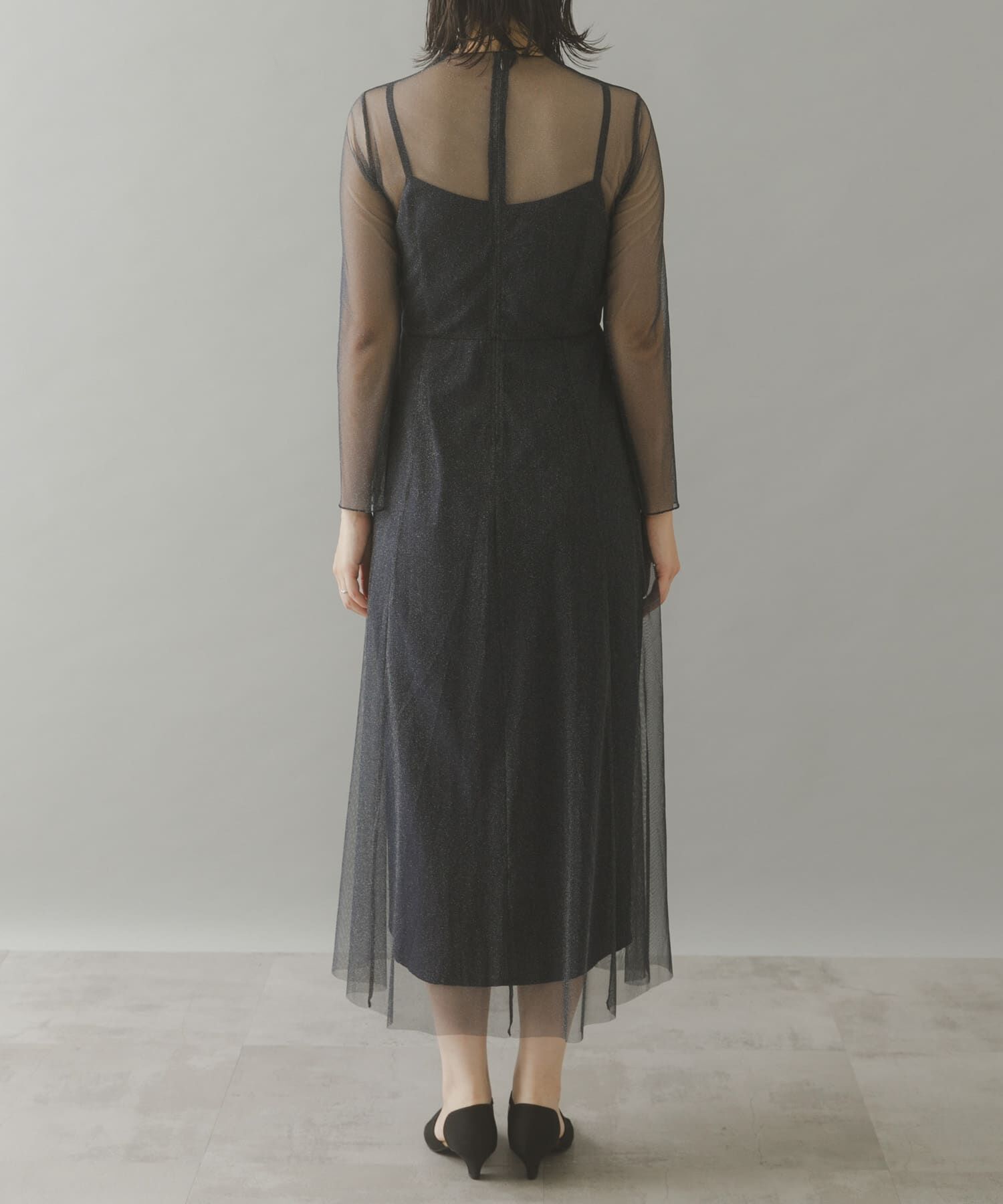 URBAN RESEARCH ROSSO「kaene　ラメチュールメローワンピース」|ワンピース|