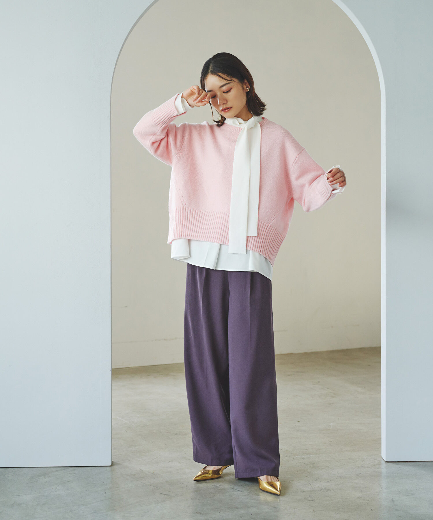 URBAN RESEARCH ROSSO「ボウタイブラウス」|シャツ・ブラウス|