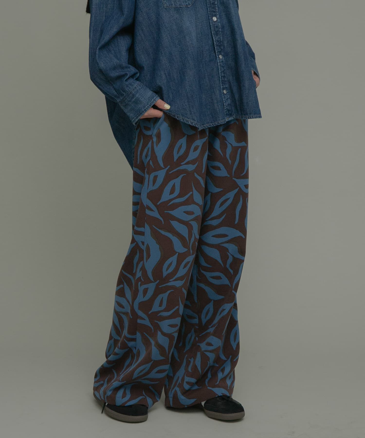 Sonny Label 「ニュアンスプリントイージーパンツ」|その他|ブラウン