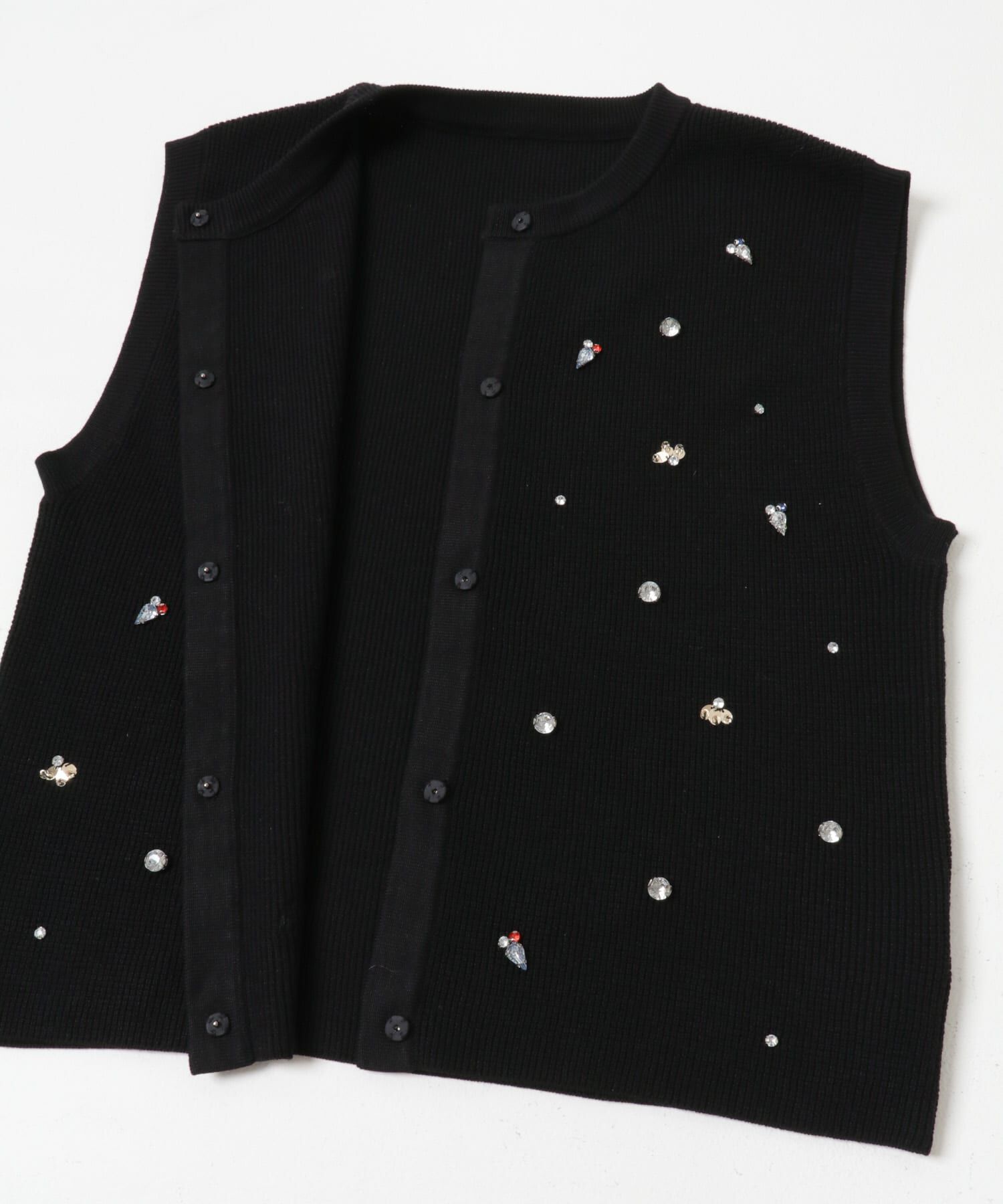 URBAN RESEARCH ROSSO「ビジューニットベスト」|ニット・セーター|