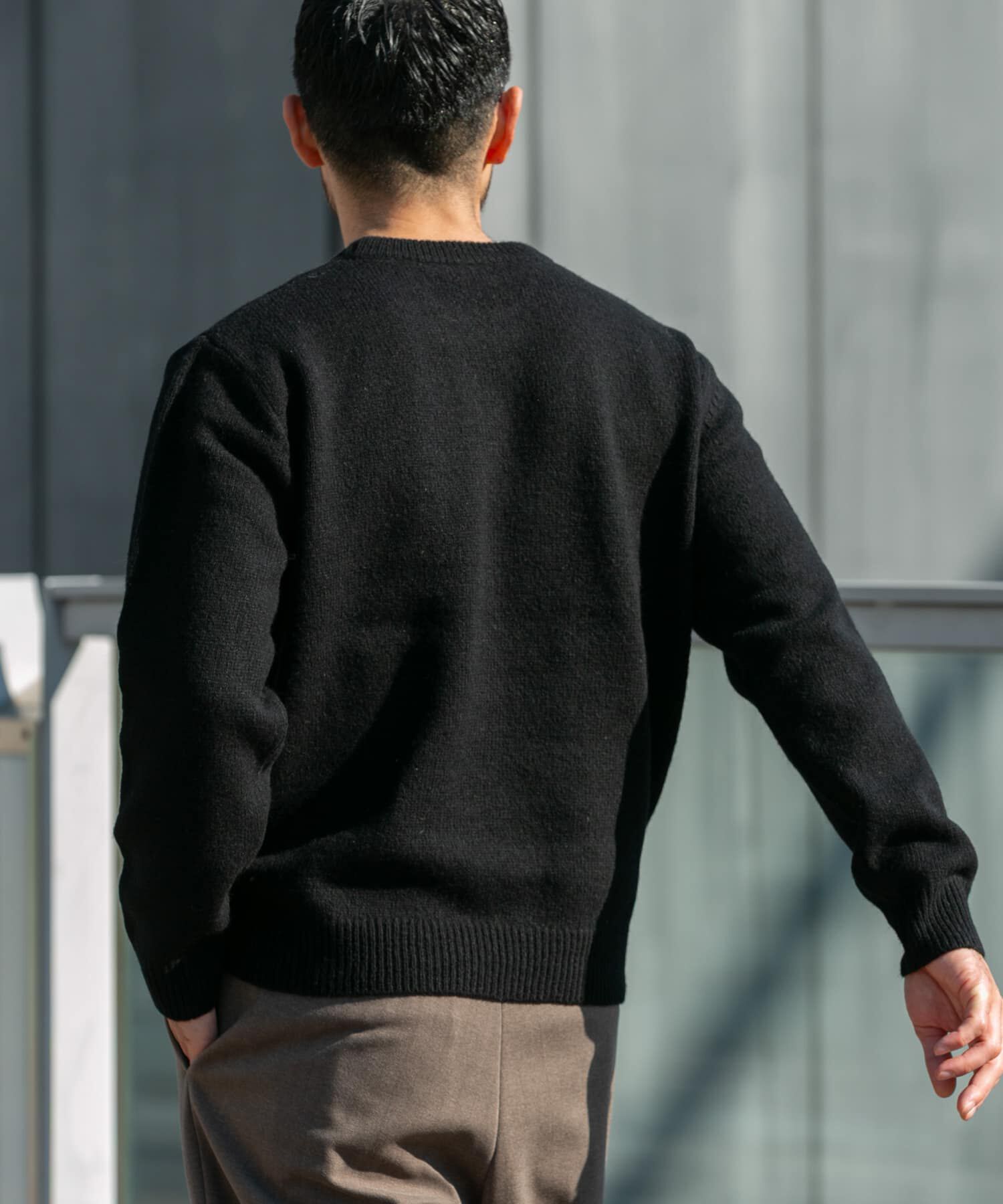 URBAN RESEARCH ROSSO「『XLサイズあり』シェットランドウールクルーネックニット」|ニット・セーター|