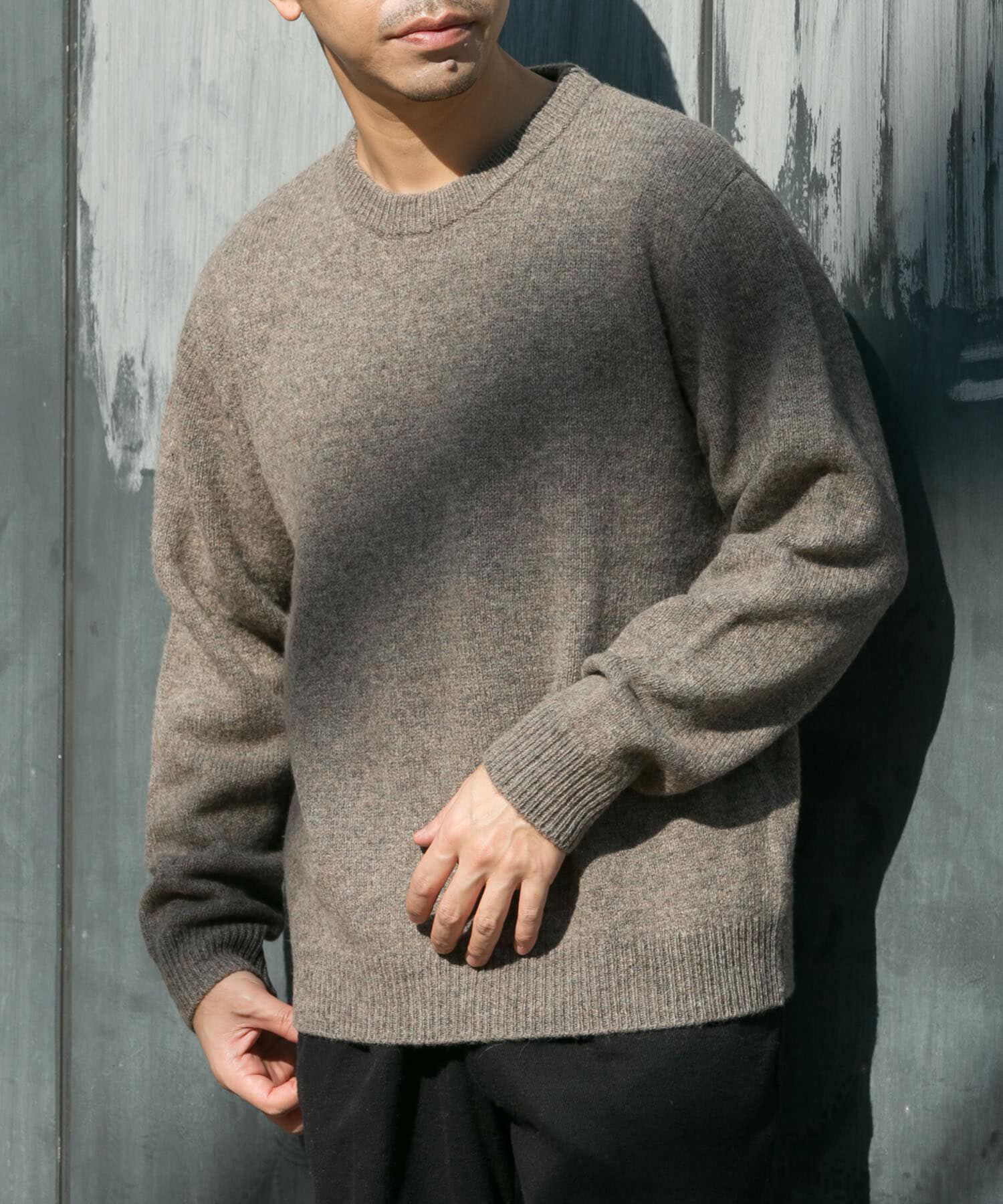 URBAN RESEARCH ROSSO「『XLサイズあり』シェットランドウールクルーネックニット」|ニット・セーター|