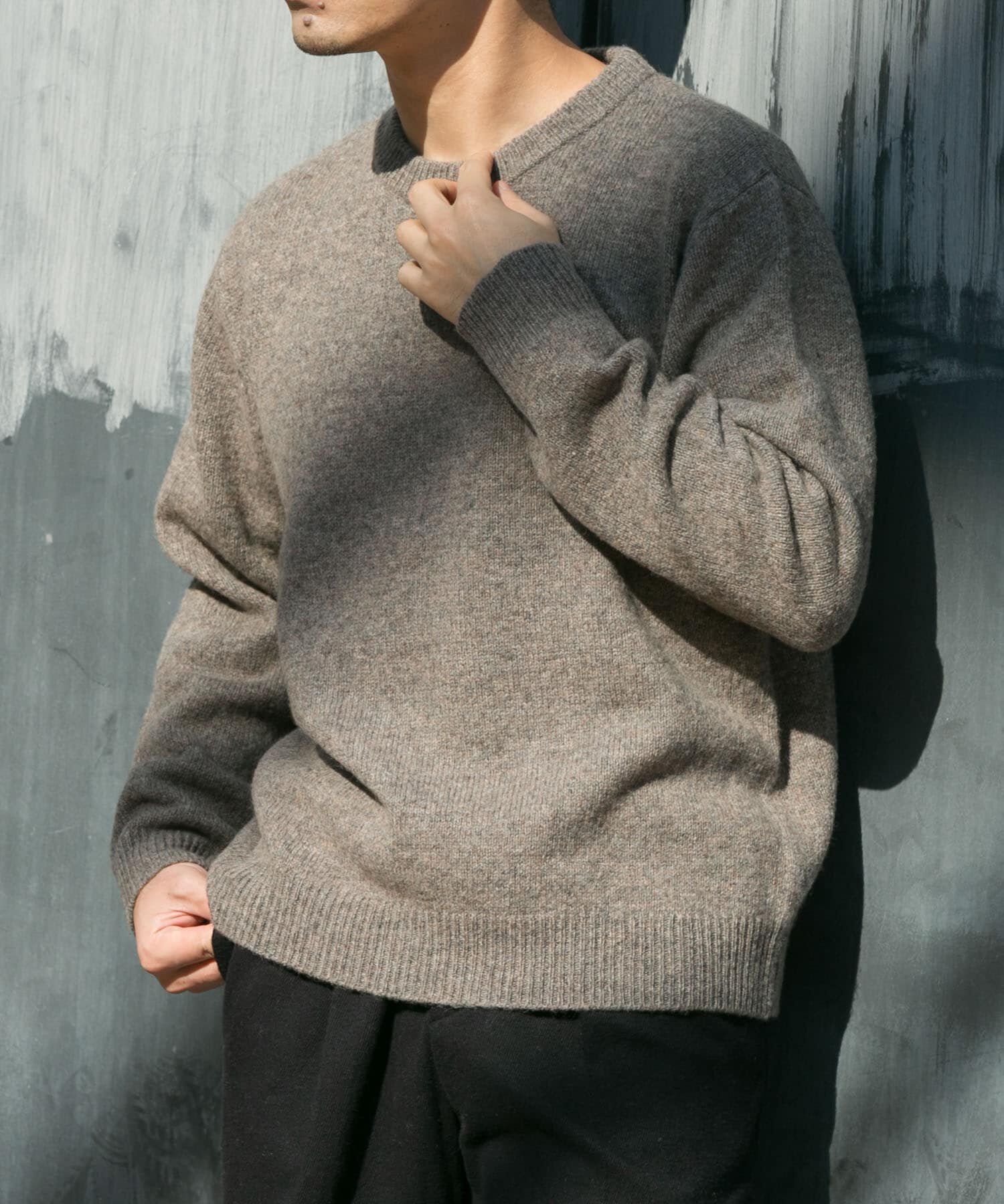 URBAN RESEARCH ROSSO「『XLサイズあり』シェットランドウールクルーネックニット」|ニット・セーター|