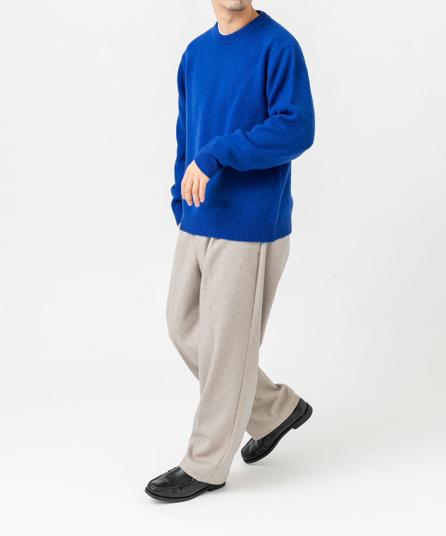 URBAN RESEARCH ROSSO「『XLサイズあり』シェットランドウールクルーネックニット」|ニット・セーター|