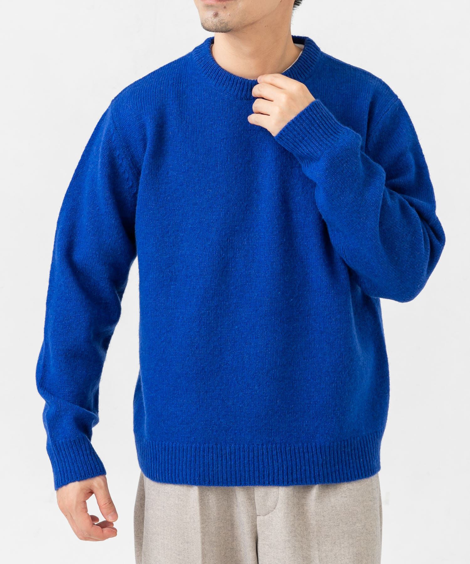 URBAN RESEARCH ROSSO「『XLサイズあり』シェットランドウールクルーネックニット」|ニット・セーター|