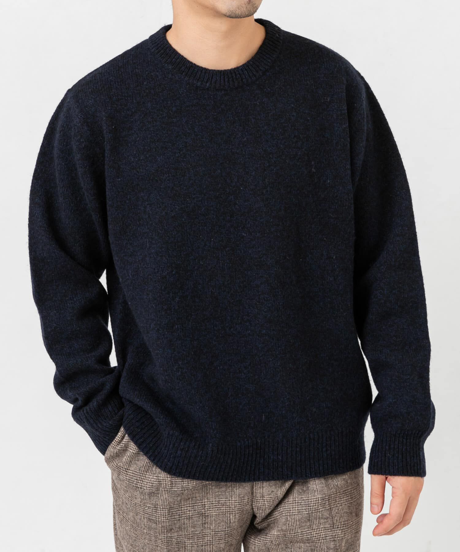 URBAN RESEARCH ROSSO「『XLサイズあり』シェットランドウールクルーネックニット」|ニット・セーター|