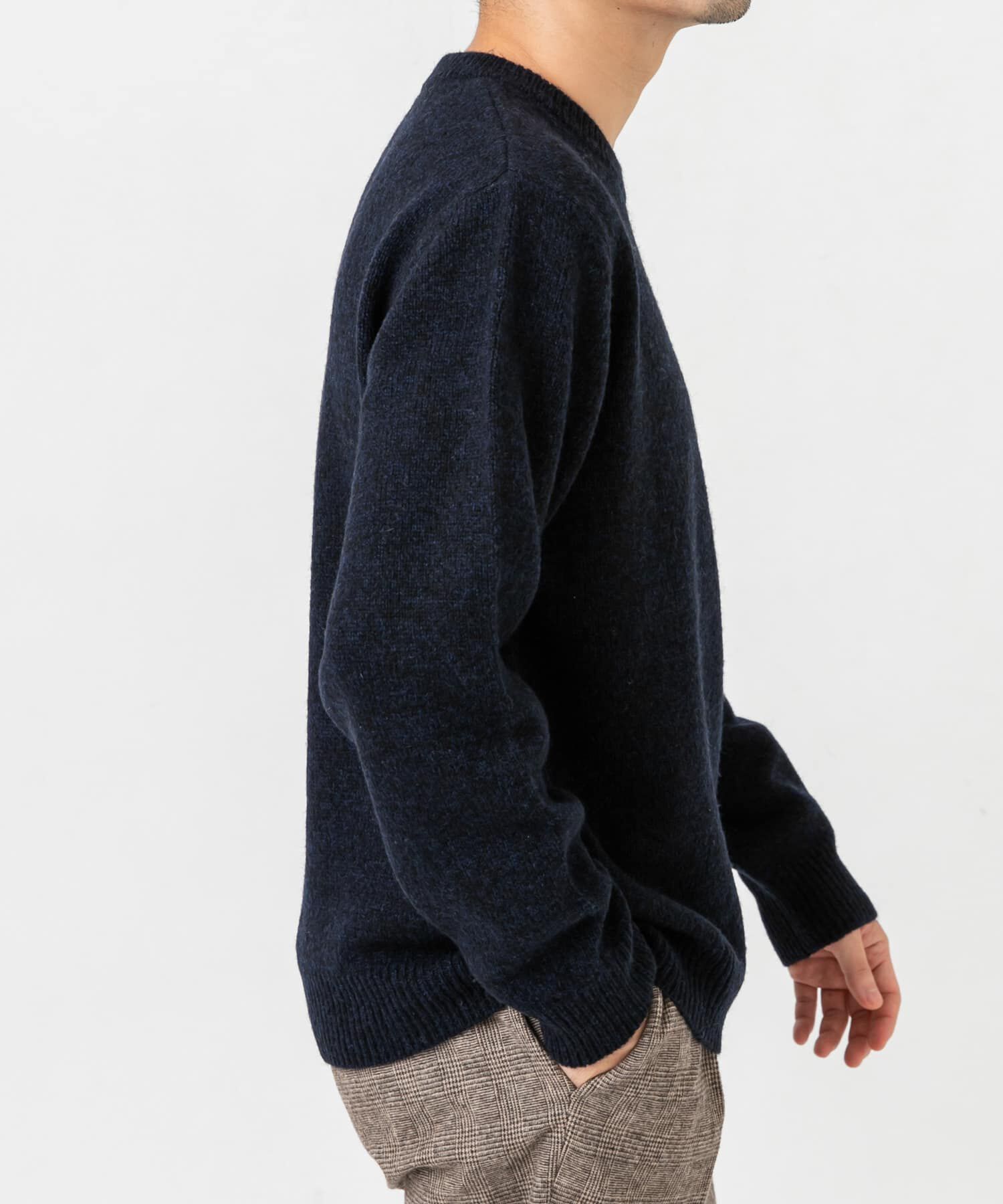 URBAN RESEARCH ROSSO「『XLサイズあり』シェットランドウールクルーネックニット」|ニット・セーター|