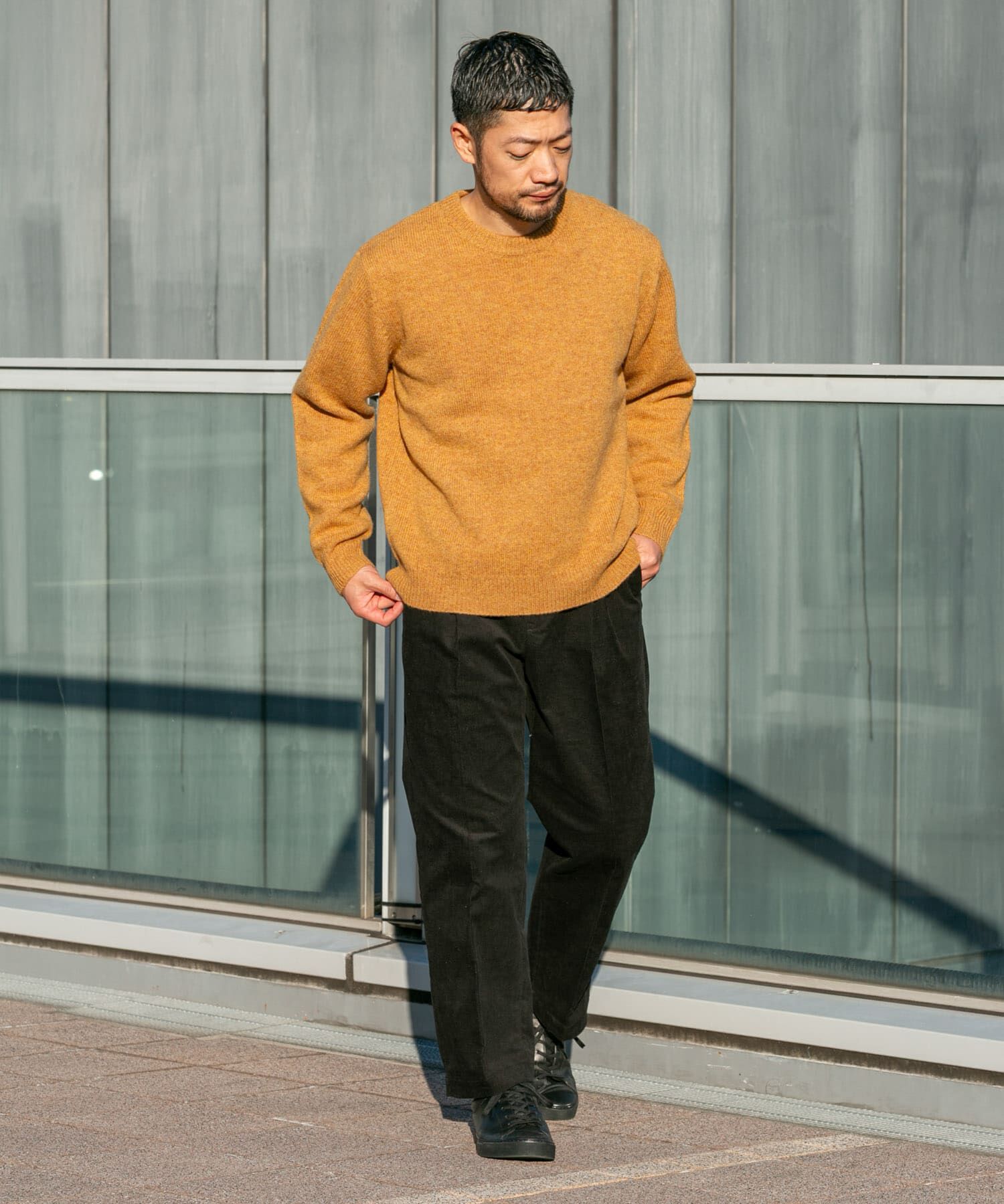 URBAN RESEARCH ROSSO「『XLサイズあり』シェットランドウールクルーネックニット」|ニット・セーター|