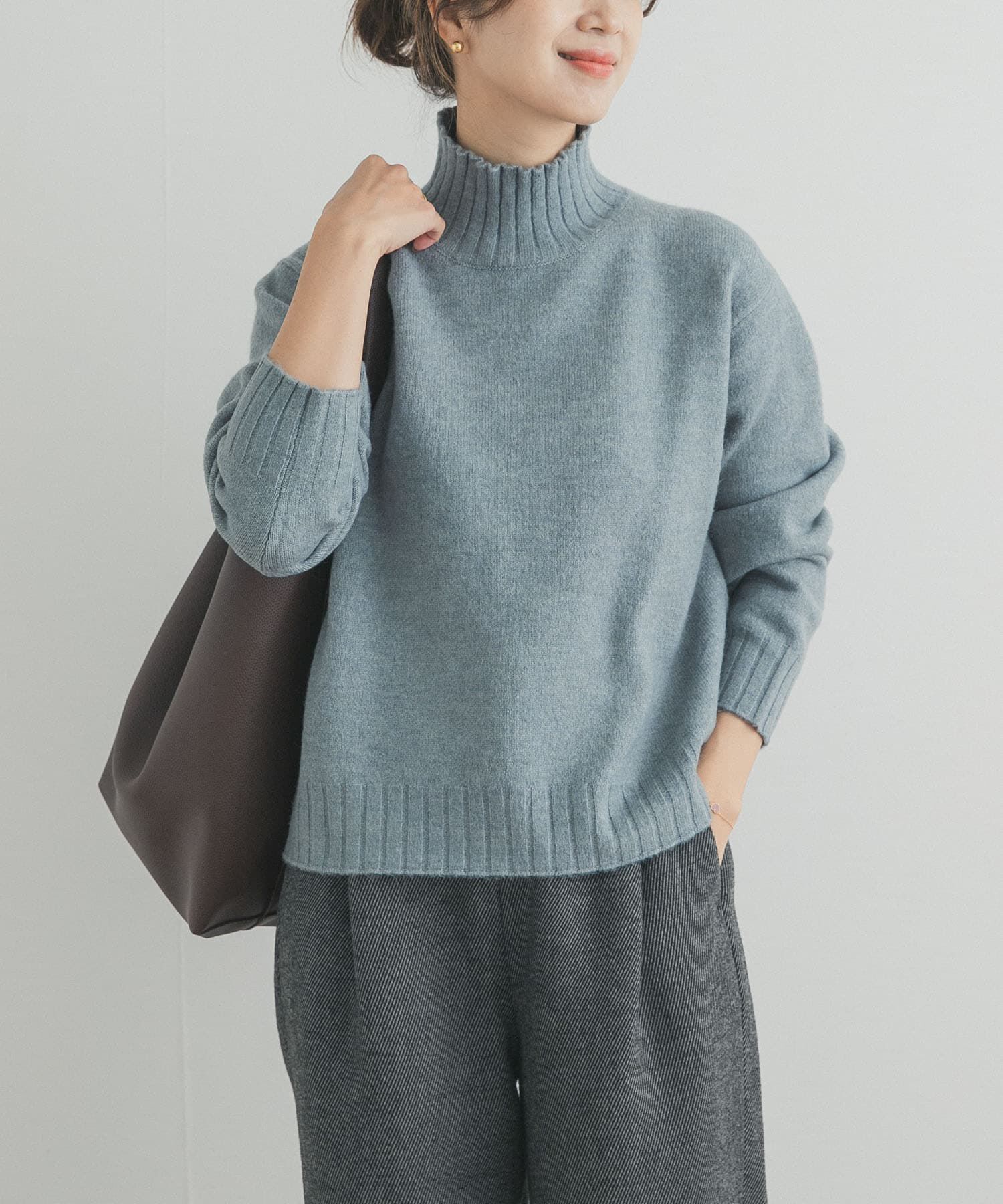 URBAN RESEARCH DOORS「タートルネックニットプルオーバー」|ニット・セーター|