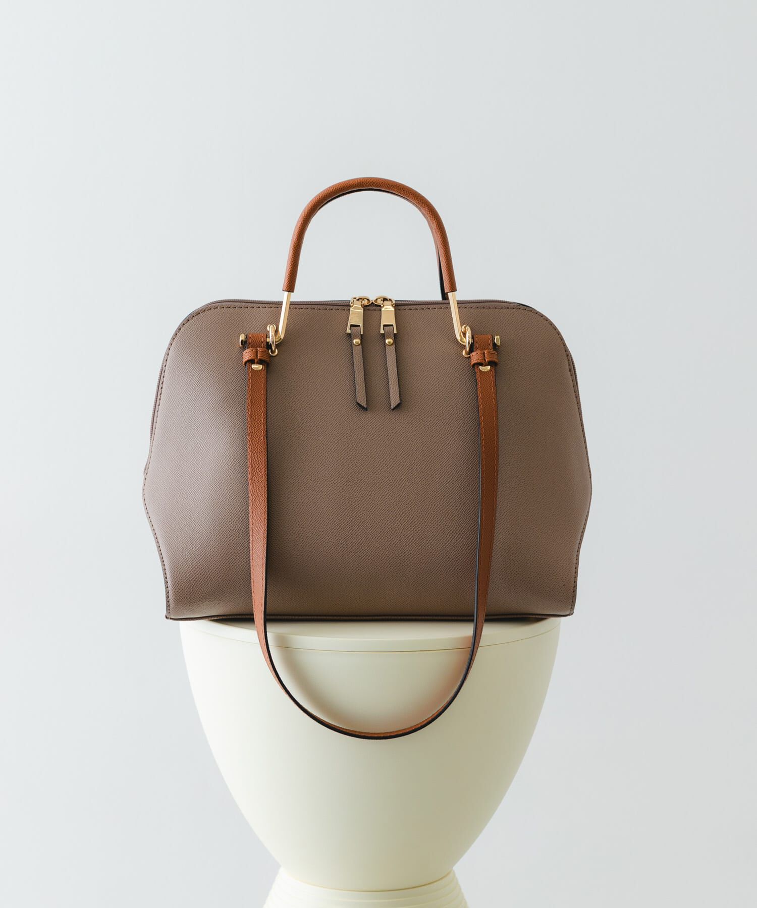 RODE SKO「『インフルエンサーayaさんコラボ』プチ2WAYハンドバッグ」|ハンドバッグ|モカ