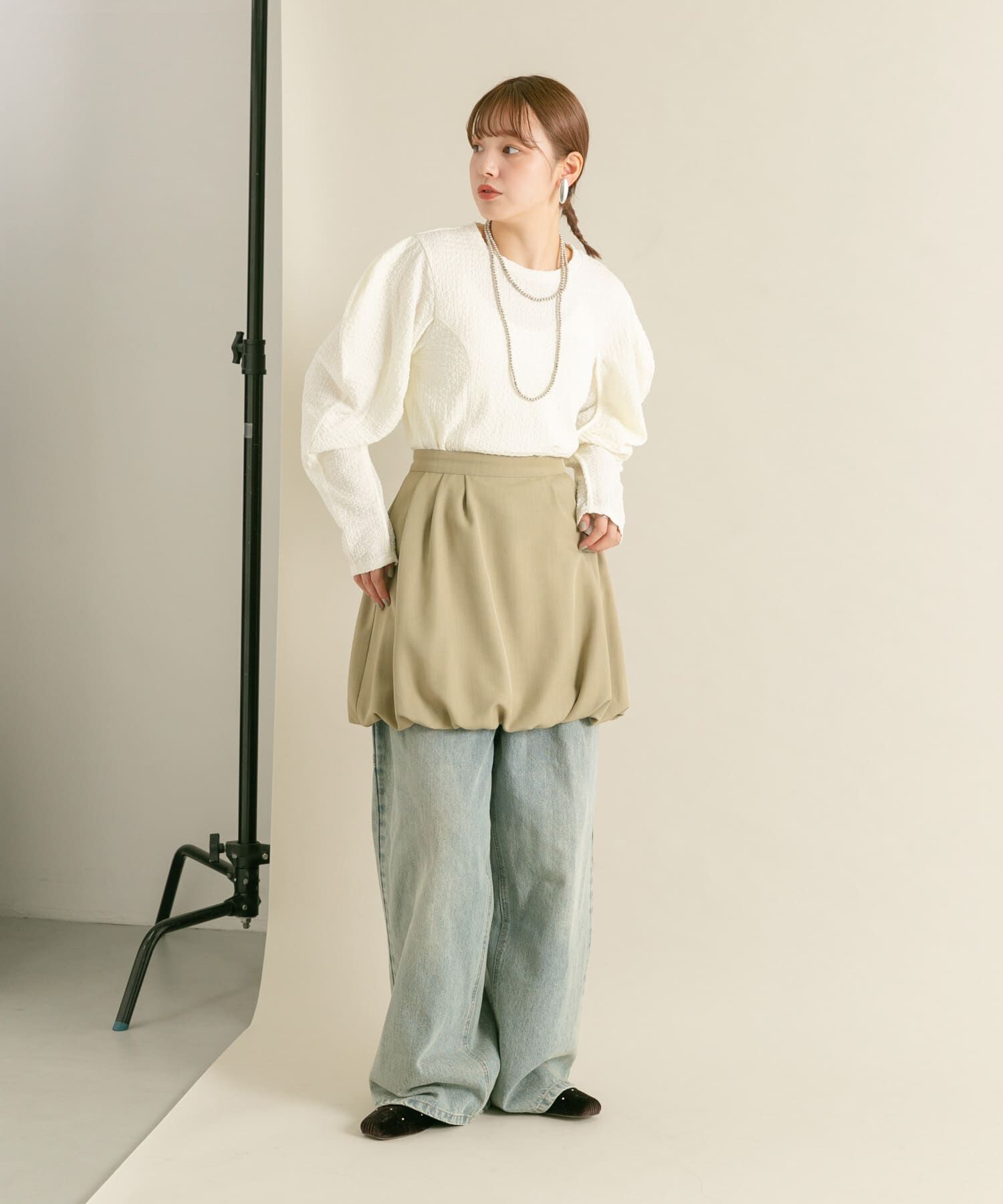  「バルーンミニスカート」|スカート|