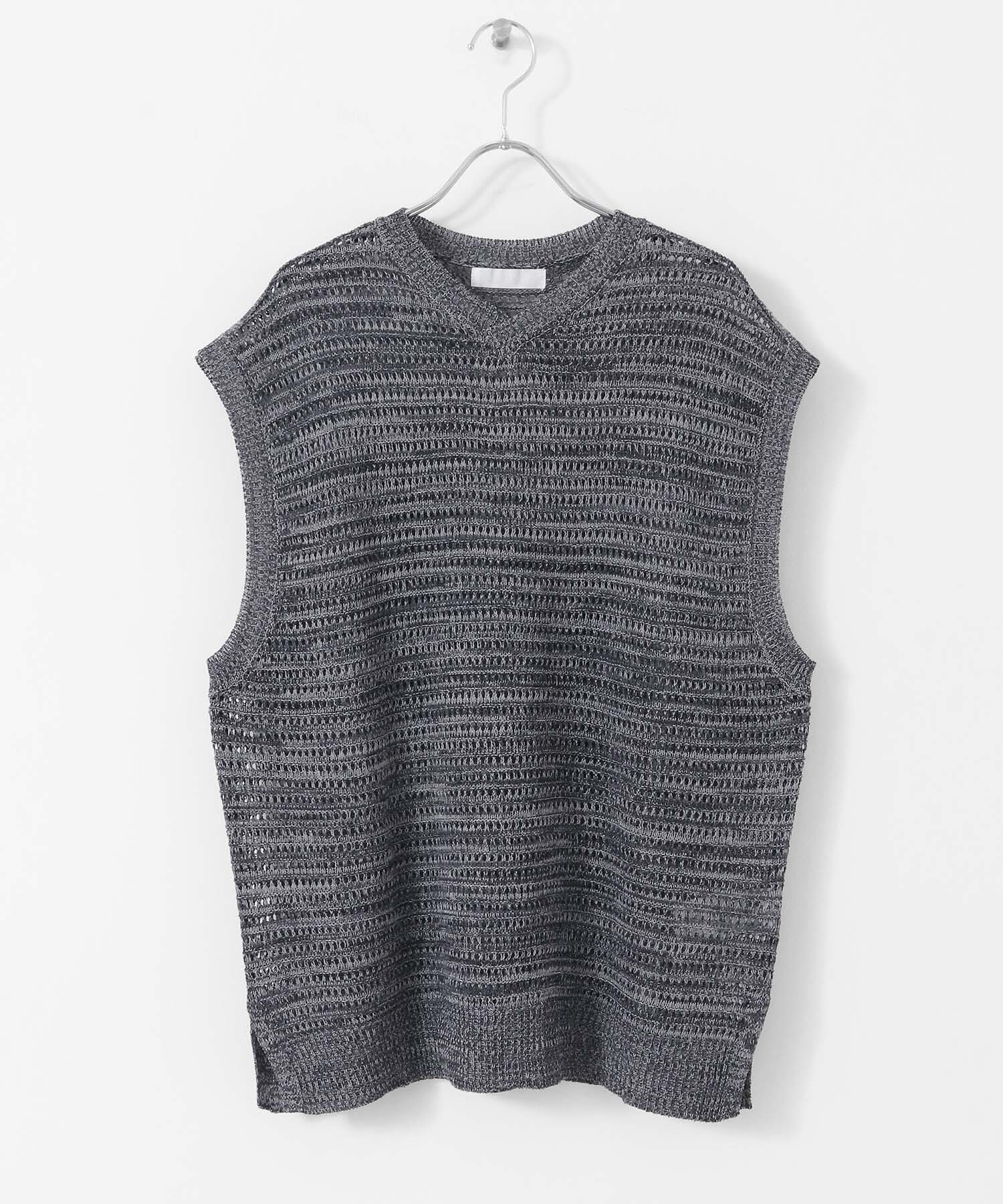 SENSE OF PLACE by URBAN RESEARCH「ミックスメランジVネックベスト」|ベスト・ジレ|