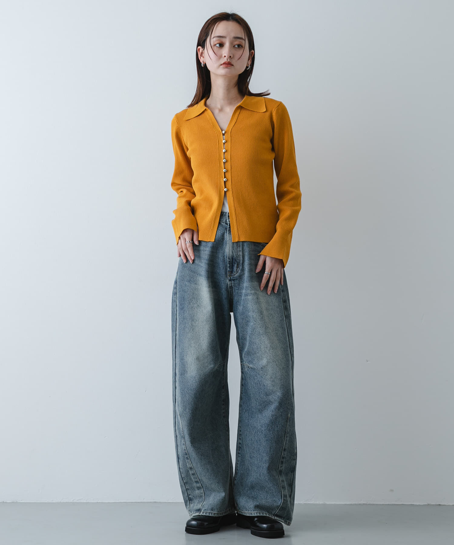 SENSE OF PLACE by URBAN RESEARCH「『一部WEB限定ｶﾗｰ』『洗濯可』ﾒﾀﾙﾎﾞﾀﾝｴﾘﾂｷｺﾝﾊﾟｸﾄｶ 」|カーディガン|