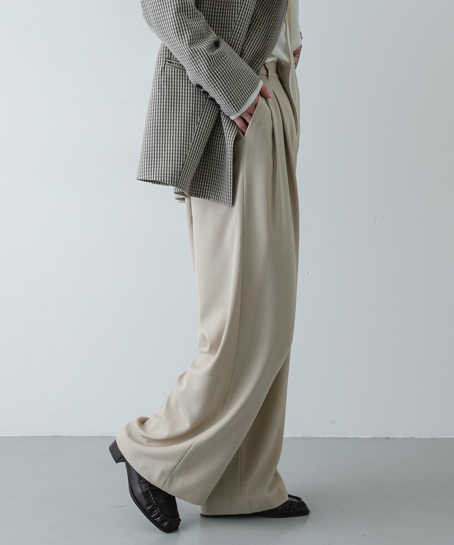 SENSE OF PLACE by URBAN RESEARCH「『イージーケア/速乾/UVカット/接触冷感』ツータックルーズスラックス」|その他|