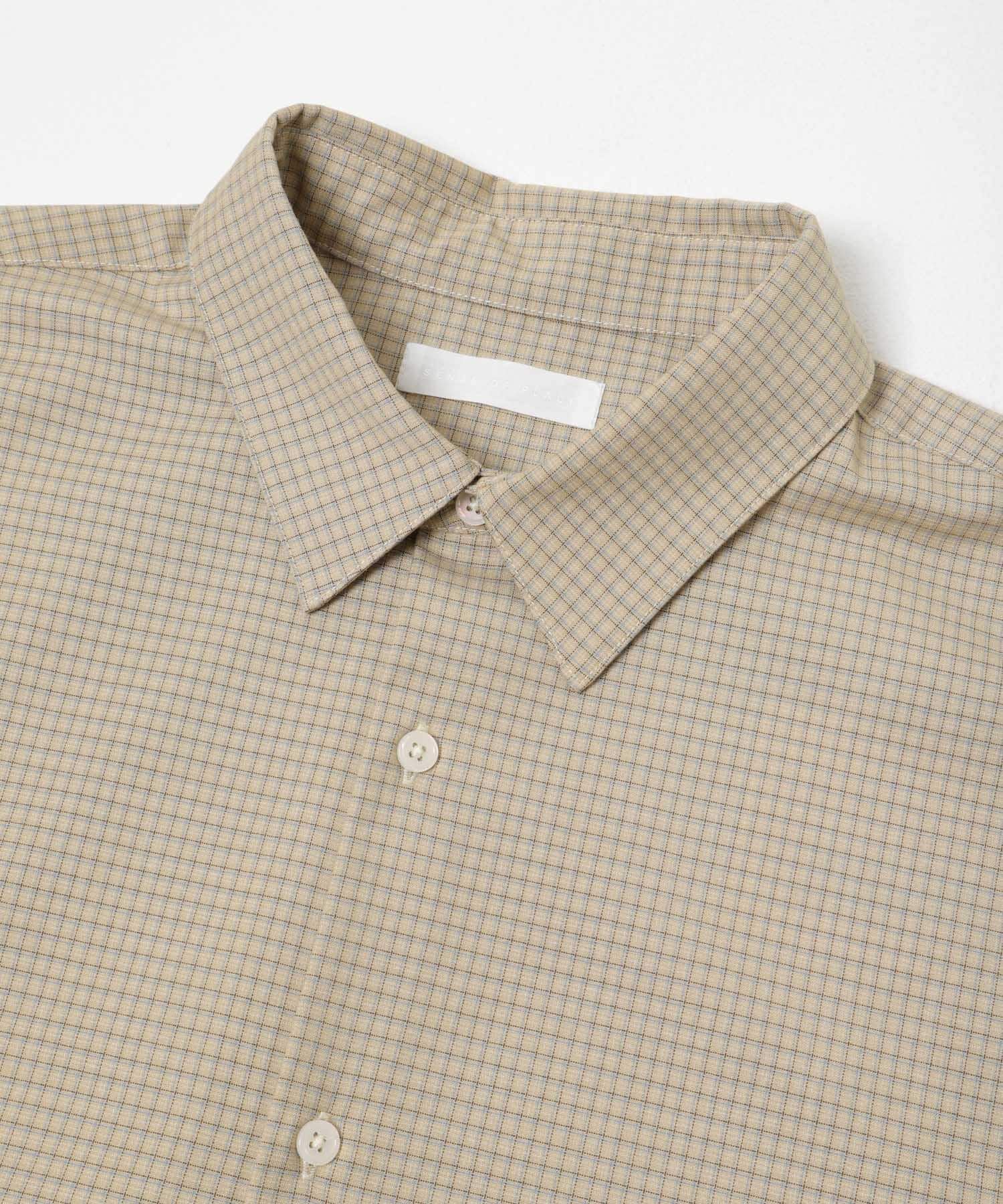 SENSE OF PLACE by URBAN RESEARCH「マイクロチェックレギュラーカラーシャツ」|シャツ・ブラウス|