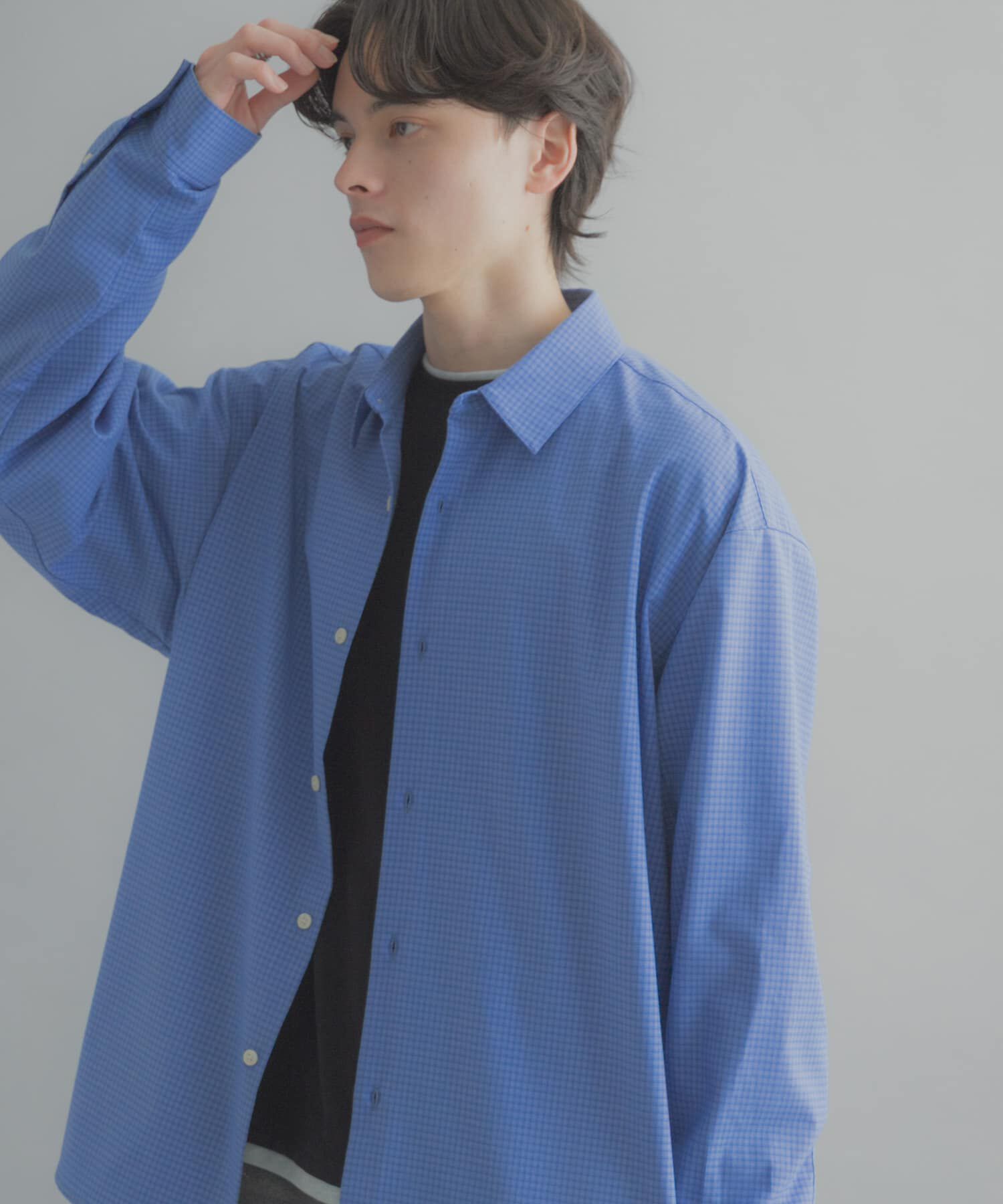 SENSE OF PLACE by URBAN RESEARCH「マイクロチェックレギュラーカラーシャツ」|シャツ・ブラウス|