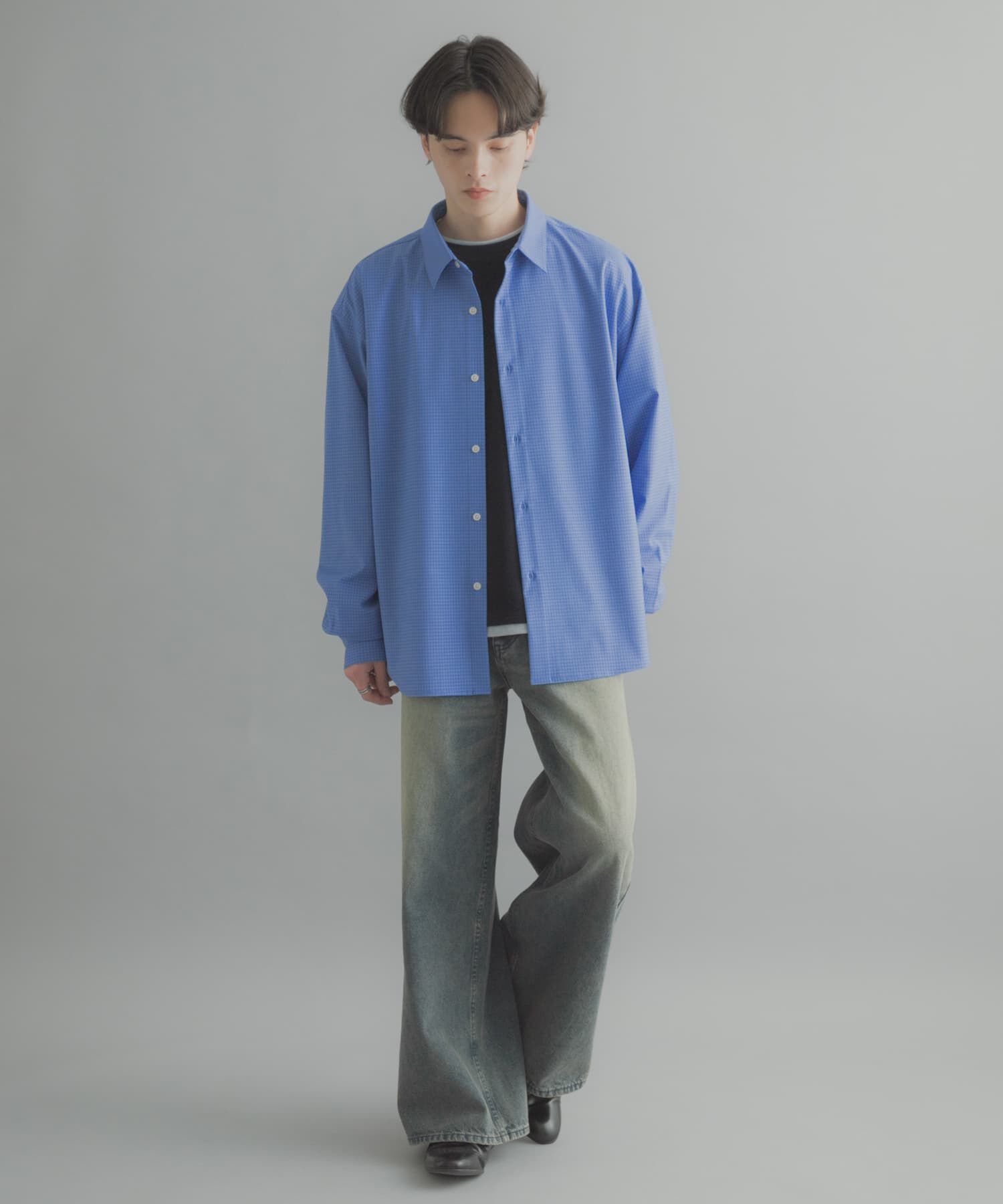 SENSE OF PLACE by URBAN RESEARCH「マイクロチェックレギュラーカラーシャツ」|シャツ・ブラウス|