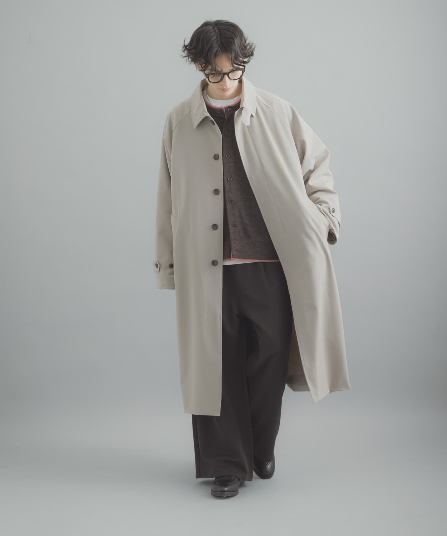 SENSE OF PLACE by URBAN RESEARCH「バルマカーンルーズコート」|ステンカラーコート|