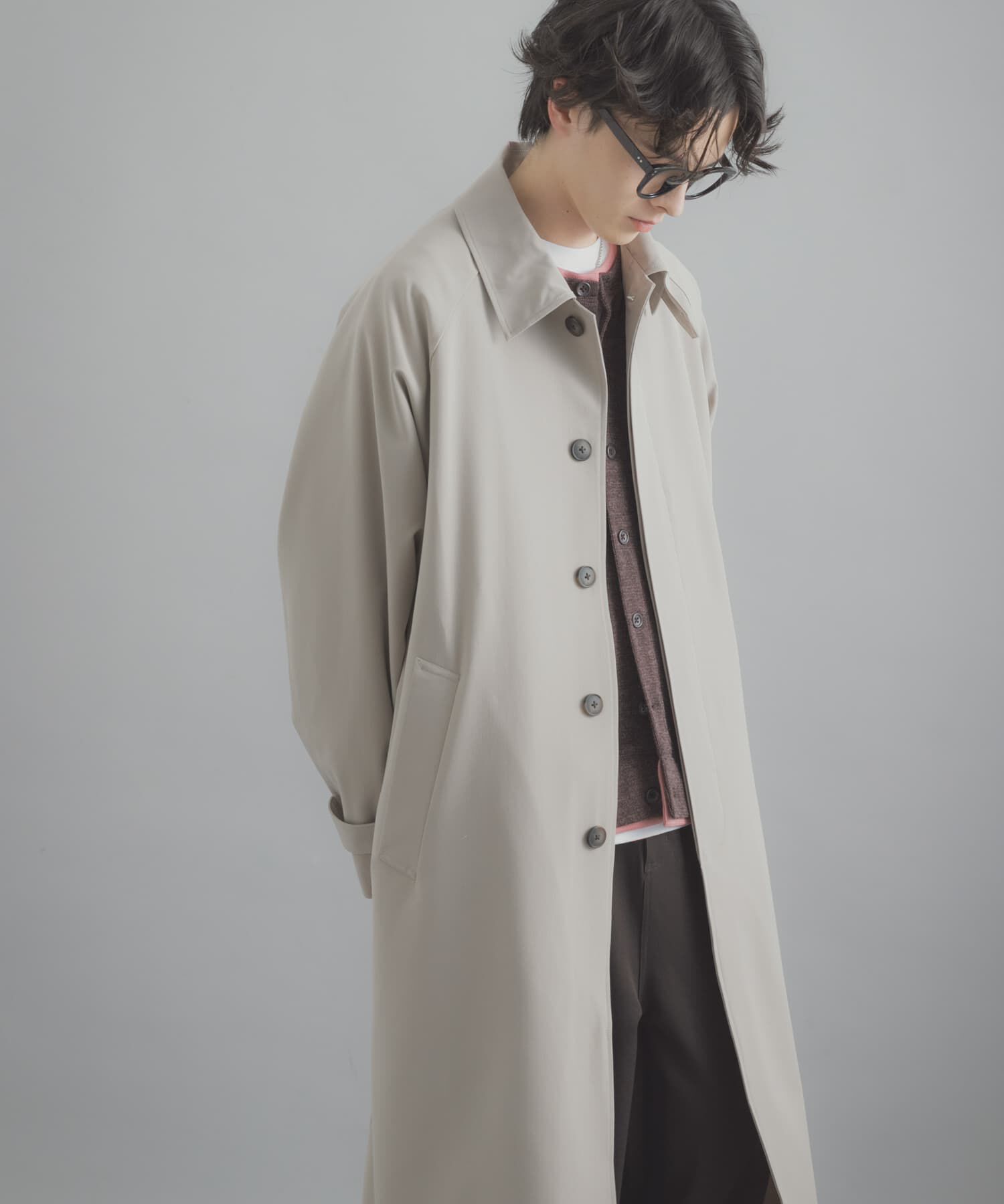 SENSE OF PLACE by URBAN RESEARCH「バルマカーンルーズコート」|ステンカラーコート|