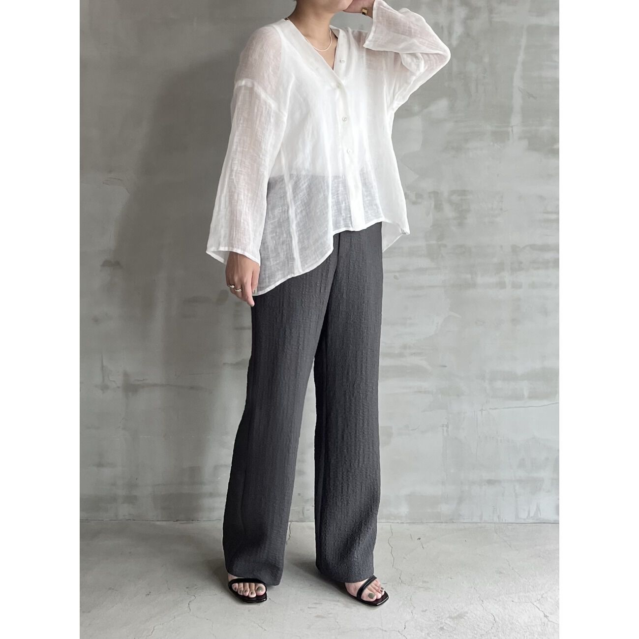HELIOPOLE「HELIOPOLE ECO BOUCLE EASY PANTs」|チノ|