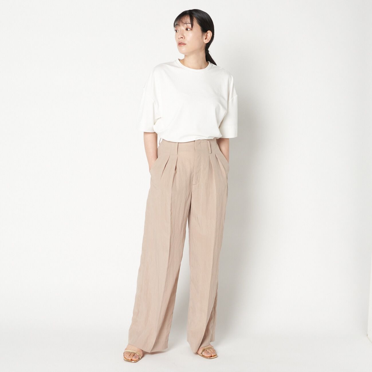 HELIOPOLE「HELIOPOLE VINTAGE POPLIN STRAIGHT PANTs」|チノ|