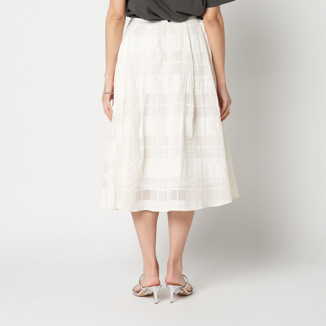 HELIOPOLE「HELIOPOLE LACE GATHERED SKIRT」|スカート|