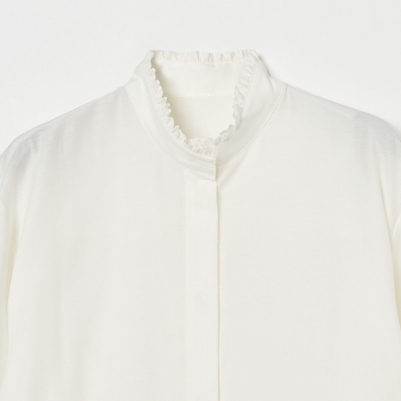 HELIOPOLE「HELIOPOLE FRILL STAND COLLAR BLOUSE」|シャツ・ブラウス|