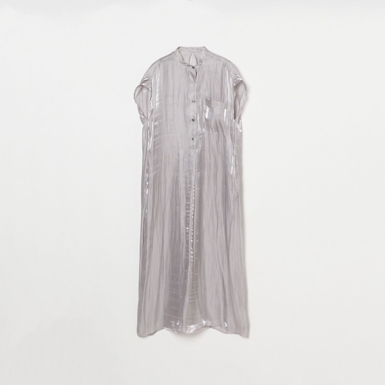 HELIOPOLE「HELIOPOLE SHINY SATIN MAXI DRESS」|ワンピース|ライトグレー